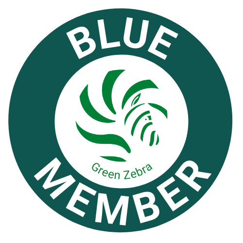 Green Zebra Blue Membership Badge